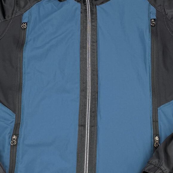 LULULEMON Right Round Jacket In Alberta Lake Teal Black Size 4 - Picture 3 of 7